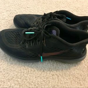 Black Nike Holographic Logo Sneakers